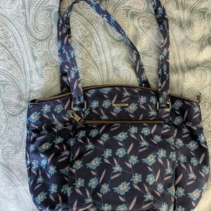 Travelon Navy Floral Tote Bag
